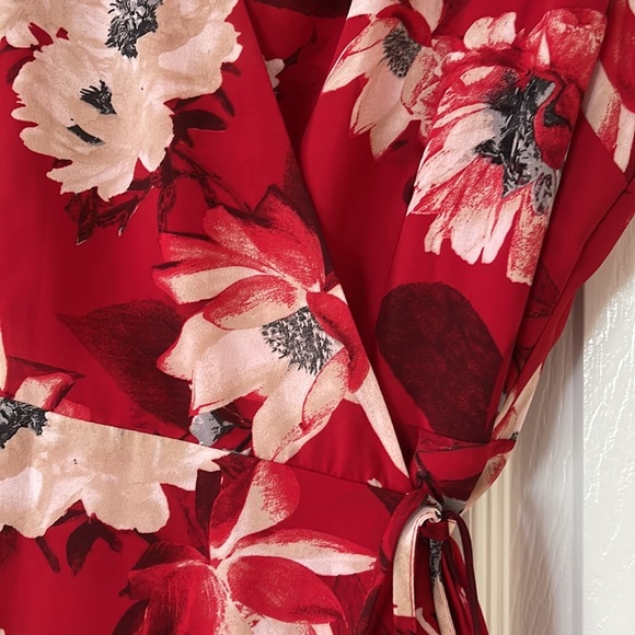 I.N.C. International Concepts. NWT. Size 16P. High/low floral wrap dress. - Picture 6 of 12